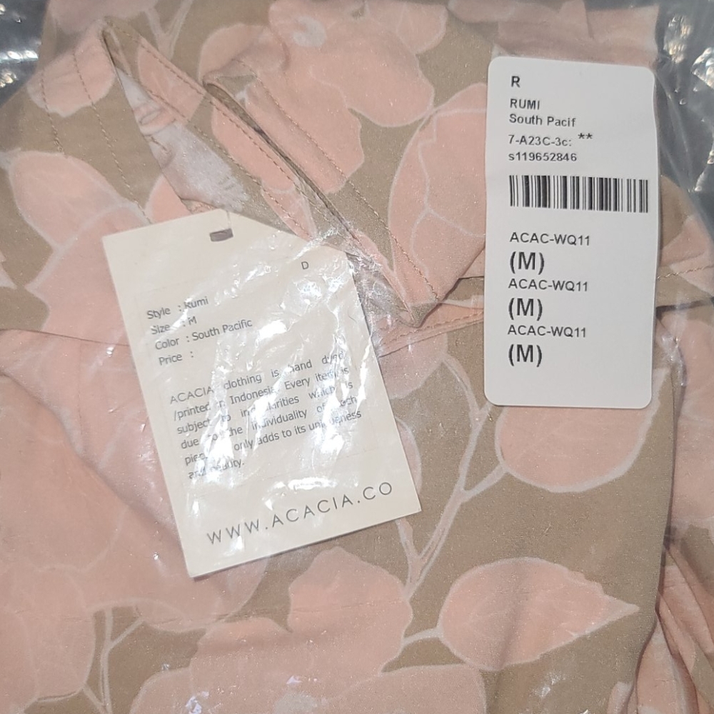 New acacia rumi skirt south pacific silk M stretch - Picture 6 of 16
